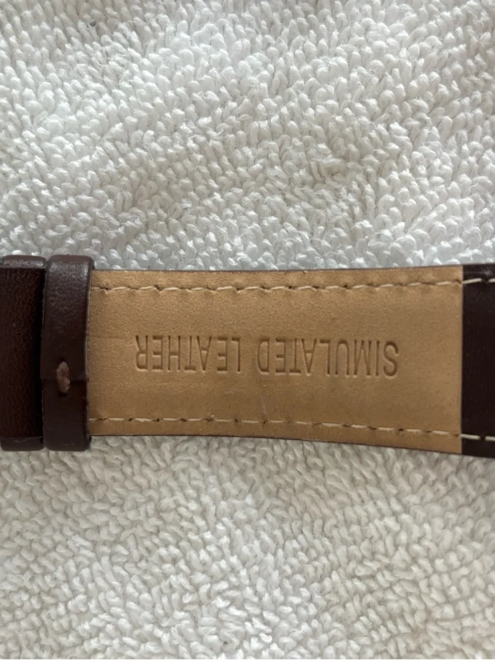 Perry Ellis Brown Leather Strap Watch with Black Dial - Picture 4 of 6